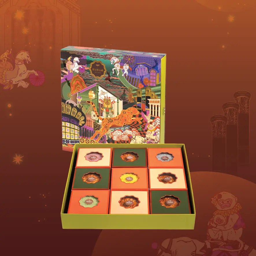 Sixteen Moons - Set of 9 mooncakes